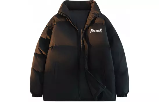 Пуховик унисекс Find Yourself, зеленый/серый