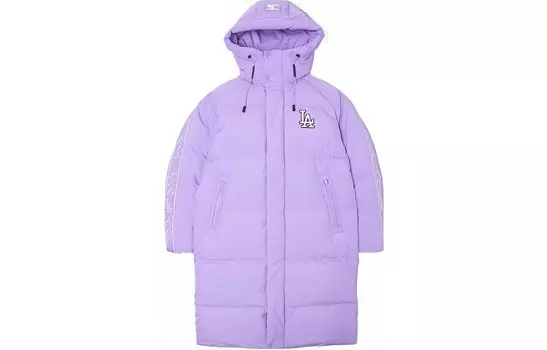 Пуховик унисекс фиолетовый Mlb