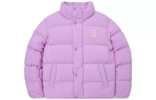 Пуховик унисекс фиолетовый Mlb