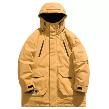 Пуховик унисекс Fuerza, оранжевый