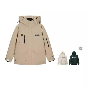 Пуховик унисекс FW24 Champion, хаки