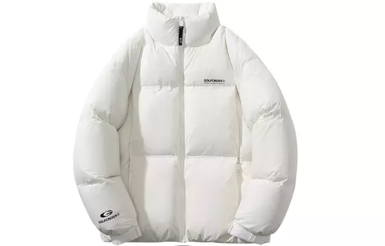 Пуховик унисекс GOLFCROSS, кремово-желтый