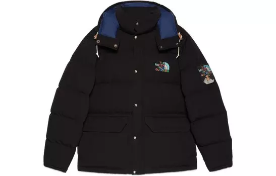 Пуховик Gucci x The North Face, черный