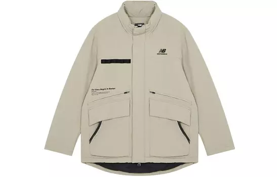 Пуховик унисекс хаки New Balance, хаки