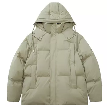 Пуховик унисекс heartboon, Белый