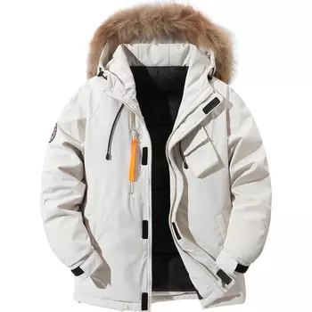 Пуховик унисекс Hepburn Cat, Бежевый