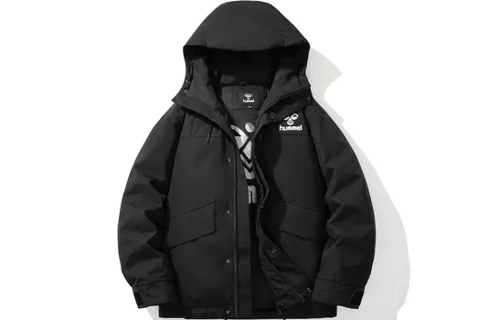 Пуховик унисекс Hummel, черный