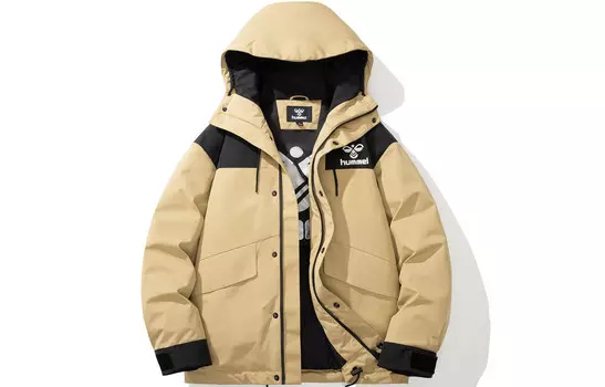 Пуховик унисекс Hummel, хаки