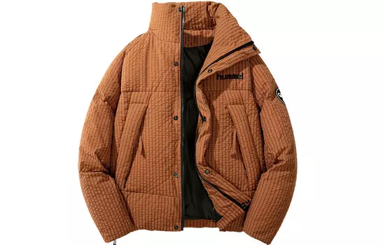 Пуховик унисекс Hummel, оранжевый/красный