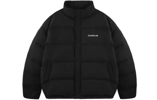 Пуховик унисекс ICONS Lab, Черный