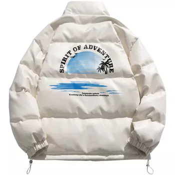 Пуховик унисекс Jeep, белый