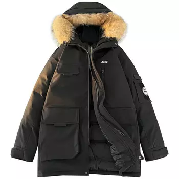 Пуховик унисекс Jeep, белый