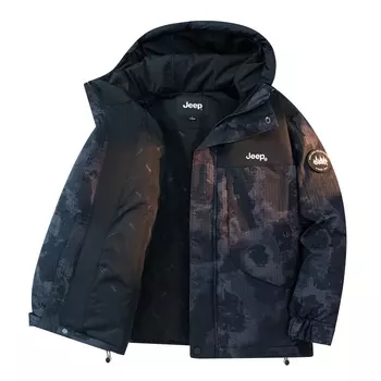 Пуховик унисекс Jeep, Camouflage Black