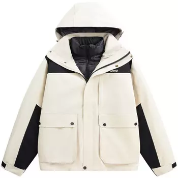 Пуховик унисекс Jeep, черный