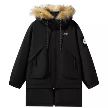 Пуховик унисекс Jeep, черный