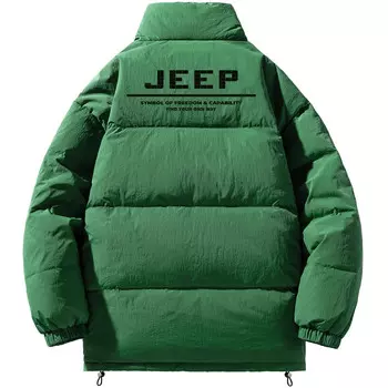 Пуховик унисекс Jeep, черный/белый