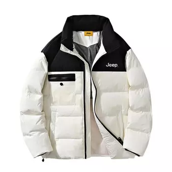 Пуховик унисекс Jeep, цвет Pearl White