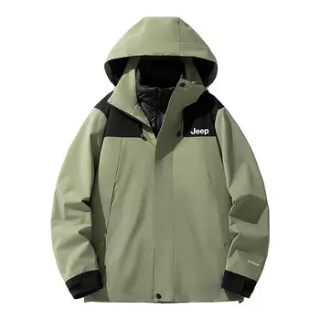 Пуховик унисекс Jeep, цвет Tea green/black