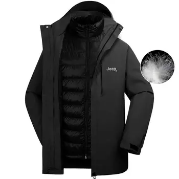 Пуховик унисекс Jeep, хаки