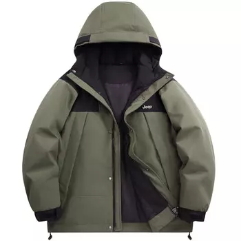 Пуховик унисекс Jeep, хаки