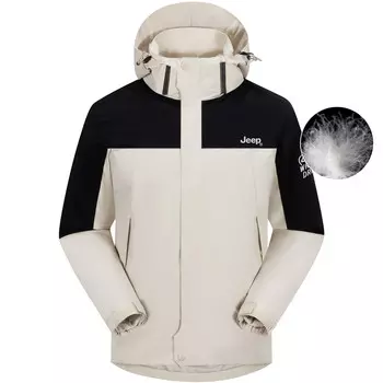 Пуховик унисекс Jeep, красный