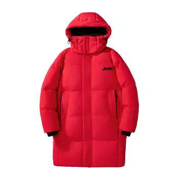 Пуховик унисекс Jeep, красный