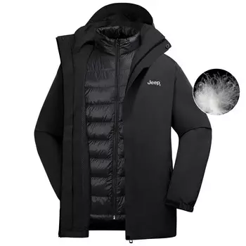 Пуховик унисекс Jeep, синий