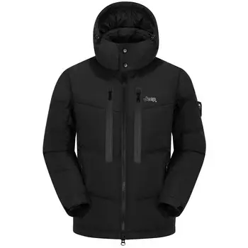 Пуховик унисекс Jeep, синий/оранжевый