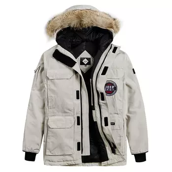 Пуховик унисекс Jeep Spirit, черный