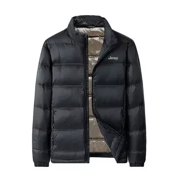 Пуховик унисекс Jeep, светло-серый