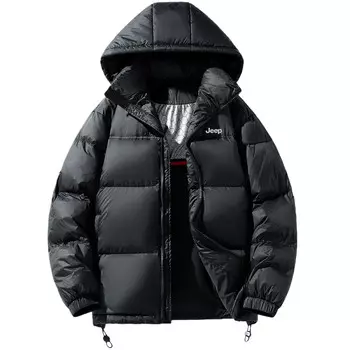 Пуховик унисекс Jeep, темно-серый