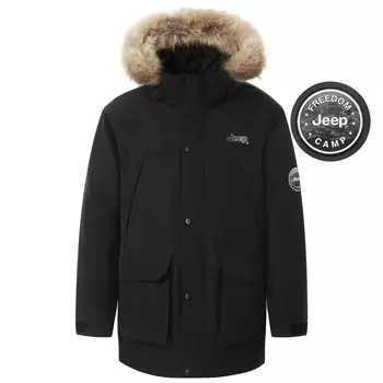 Пуховик унисекс Jeep, темно-синий