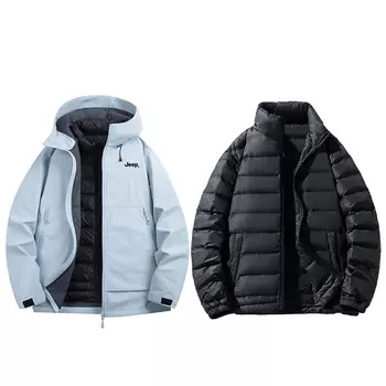 Пуховик унисекс Jeep, Vibrant Black (with Down Lining)