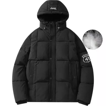 Пуховик унисекс Jeep, зеленый