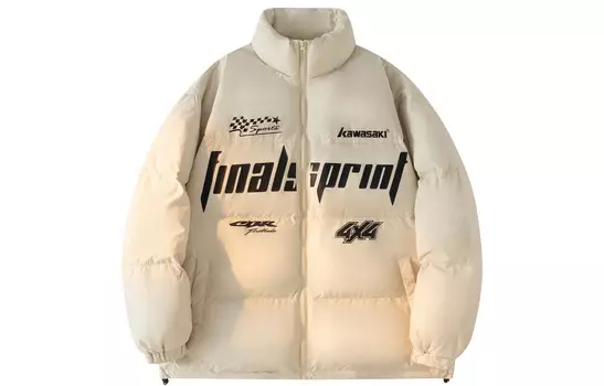 Пуховик унисекс Kawasaki, оливково-зеленый