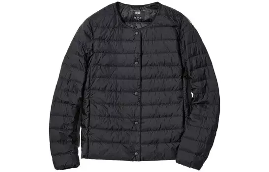 Пуховик унисекс классический черный Uniqlo, черный