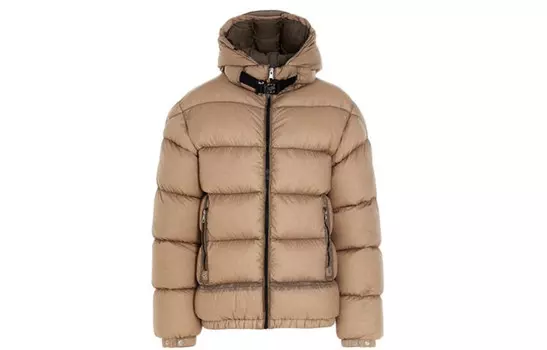 Пуховик унисекс коричневый Moncler
