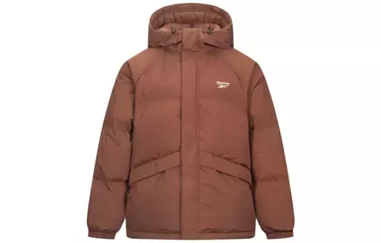 Пуховик унисекс коричневый Reebok