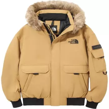 Пуховик унисекс коричневый The North Face, коричневый
