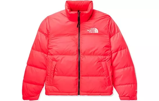 Пуховик унисекс красный The North Face, красный