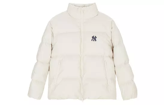 Пуховик унисекс MLB, Молочно-белый