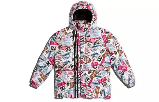 Пуховик унисекс многоцветный Adidas Originals, цвет Multicolor