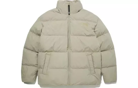 Пуховик унисекс молочный чай цвет The North Face, бежевый