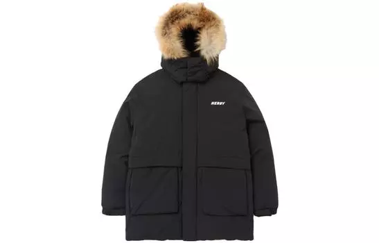 Пуховик унисекс NERDY, Черный