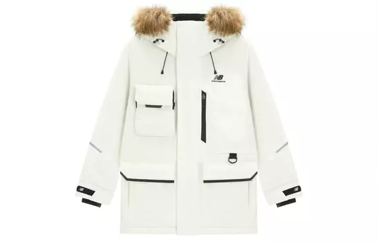 Пуховик унисекс New Balance, Белый