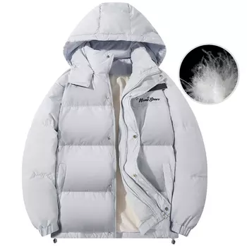 Пуховик унисекс NOME, Светло-серый