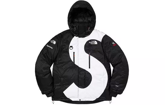 Пуховик унисекс North Face X Supreme, красный