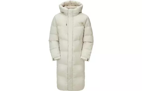 Пуховик унисекс Off White The North Face, кремовый