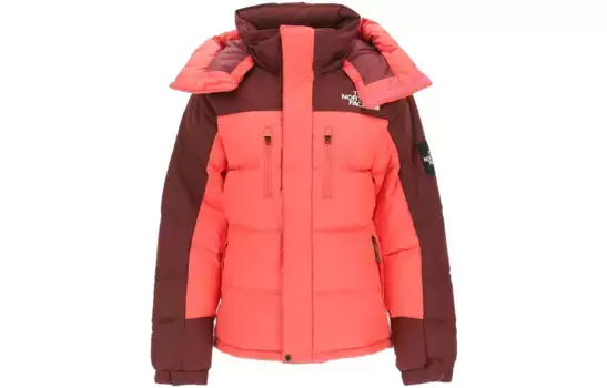 Пуховик унисекс оранжевый The North Face, оранжевый