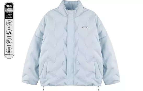 Пуховик унисекс OWOX, Черный (штамповка сердца)